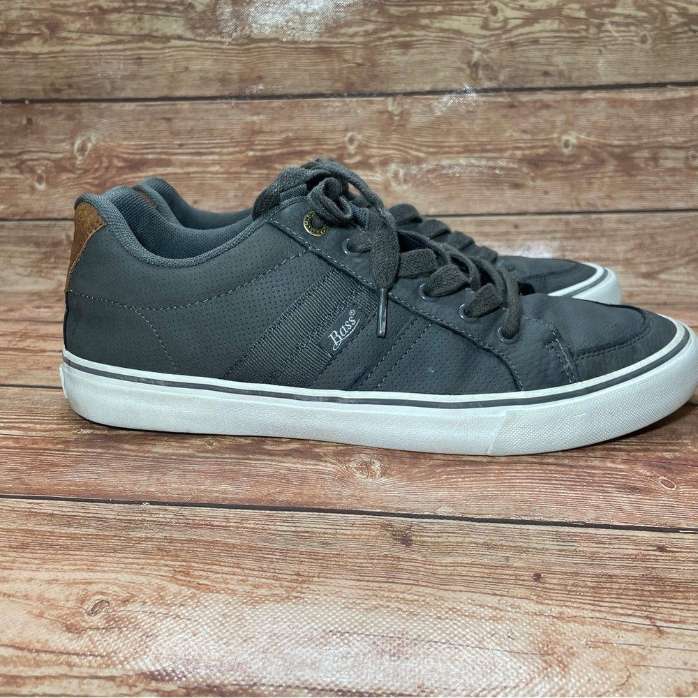 Bass Men Sneakers Charcoal Gray Size 8.5 - Picture 8 of 16